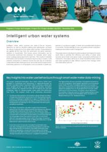 Program C: Future Technologies | Project C5.1 | Project duration: July 2012 – December[removed]Intelligent urban water systems Overview Intelligent urban water systems use state-of-the-art sensors, telemetry as well as d