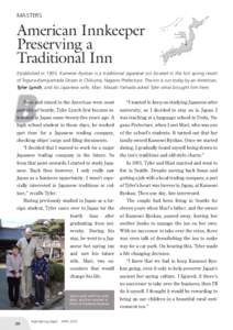 MASTERS  American Innkeeper Preserving a Traditional Inn