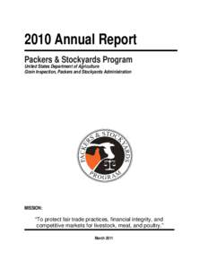 Packers and Stockyards Annual Report