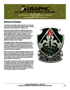 DUI / Medical Corps / Military organization / Army Reserve Medical Command / 3rd Medical Command / United States Army / Distinctive unit insignia / United States Army Medical Command