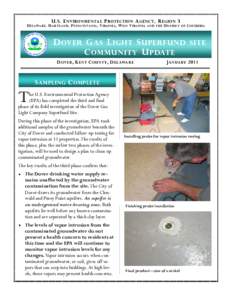 Dover Gas Light Superfund Site Community Update - Sampling Complete - January 2011