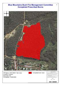 Blue Mountains Bush Fire Management Committee Completed Prescribed Burns SAN JOSE AVENUE  HR Name: LAW[removed]San Jose