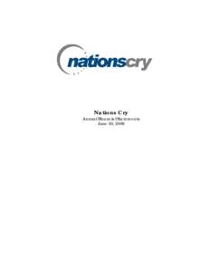 Microsoft Word - Nations Cry Financials - June 30, 2009.doc