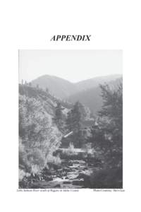 APPENDIX  Little Salmon River south of Riggins in Idaho County APPENDIX