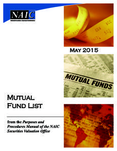 MayMutual Fund List from the Purposes and Procedures Manual of the NAIC