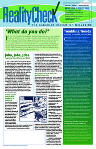 VOLUME 4, NUMBER 2, NOVEMBERIN THIS ISSUE OF REALITY CHECK cut overwork to create jobs . . . . . . . . . . . . . . 2 canada’s blueprint for more jobs & more leisure . . . . . . . . . . . . . . . . . . . . . . . 