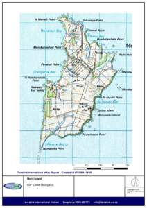 Terralink International eMap Report  Created[removed], 14:43 Motiti Island BoP (Off Mt Maunganui)