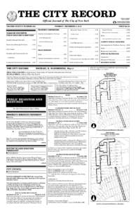 SUPPLEMENT TO THE CITY RECORD THE COMPTROLLER’S REPORT ON STATUS OF EXISTING CAPITAL PROJECTS ON JULY 1, 2012, 200 PAGES  THE CITY RECORD Official Journal of The City of New York VOLUME CXXXVIV NUMBER 232