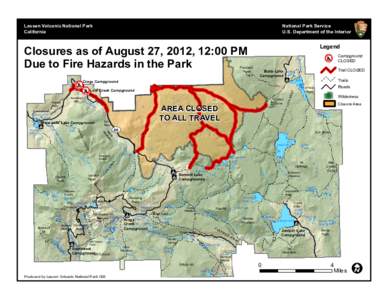 Lassen Volcanic National Park California National Park Service U.S. Department of the Interior