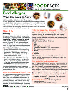 Food Allergies What You Need to Know Each year, millions of Americans have allergic reactions to food. Although most food allergies cause relatively mild and minor symptoms, some food allergies can cause severe reactions