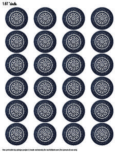 1.67 “circle  free printable by qidsign project | made exclusively for worldlabel.com | for personal use only 1.67 “circle