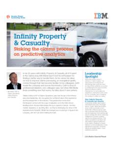 Smarter Planet Leadership Series Infinity Property & Casualty