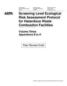 United States Environmental Protection Agency Solid Waste and Emergency Response