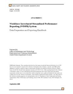 Workforce development / 105th United States Congress / Workforce Investment Act / Employment and Training Administration