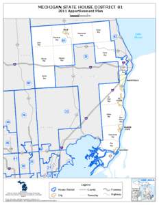 MICHIGAN STATE HOUSE DISTRICT[removed]Apportionment Plan 0 2.5