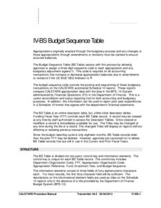 Vol 2 - ch 4-bs - Budget Sequence Table