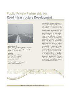 Public-Private Partnership for Road Infrastructure Development