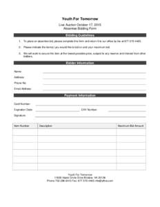 Microsoft Word - absentee bid form