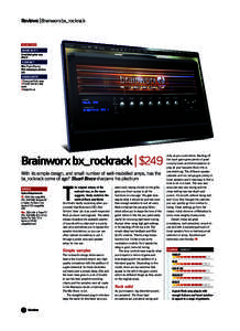 Reviews | Brainworx bx_rockrack  INCLUDES AUDIO l WHAT IS IT? A modelled guitar amp