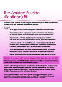 Death / Disability rights / Medical ethics / Homicide / Assisted suicide / Care Not Killing / Right to die / Dignitas / Legality of euthanasia / Ethics / Euthanasia / Suicide