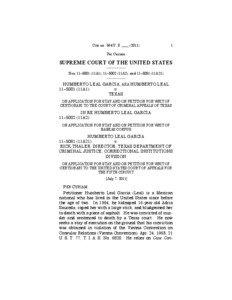 Capital punishment in Texas / Leal Garcia v. Texas / Law / Medellín v. Texas / Humberto Leal Garcia / Mexico v. United States of America / Antonin Scalia / Stephen Breyer / Term per curiam opinions of the Supreme Court of the United States / Supreme Court of the United States / Mexico–United States relations / Case law