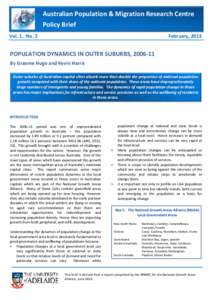 -1-  Australian Population & Migration Research Centre Policy Brief Vol. 1, No. 2