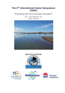 The 4th International Oyster Symposium (IOS4) 