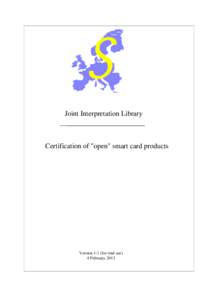 Joint Interpretation Library  Certification of 