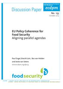 European Centre for Development Policy Management Discussion Paper  No. 153