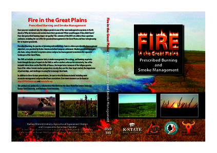 DVD585 (cover only) Fire in the Great Plains: Prescribed Burning and Smoke Management