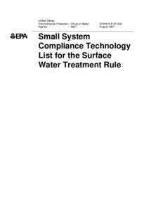 United States Environmental Protection Office of Water EPA 815-R[removed]