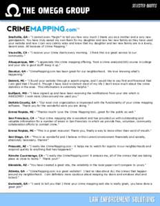 CRIMEMAPPING.com™ Snellville, GA - “I cannot even *begin* to tell you how very much I thank you as a mother and a very new grandparent. You have truly eased my own fears for my daughter and now her new family as they