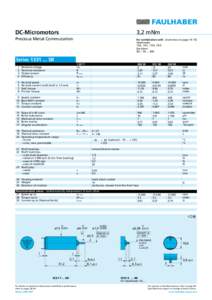 DC-Micromotors  3,2 mNm Precious Metal Commutation