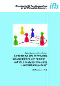 Gudrun Cyprian und Anna Dechant  Leitfaden für eine kommunale Schulbegleitung von Familien – auf Basis des Modellprojektes ,Hofer Schulbegleitung’