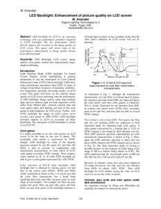 M. Anandan  LED Backlight: Enhancement of picture quality on LCD screen