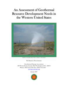 Geology / Geothermal power in the United States / Alternative energy / Volcanoes / Geothermal electricity / Geothermal heating / Geothermal Energy Association / Sustainable energy / District heating / Energy / Geothermal energy / Renewable energy