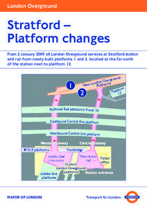 London Overground Stratford platform changes