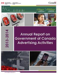 Annual Report on Government of   Canada Advertising Activities