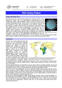 Fact Sheet: Rift-Valley-Fieber