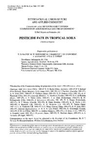 Pure &App/. Chem., Vol. 69, No. 6, pp, 1997. Printed in Great BritainIUPAC  INTERNATIONAL UNION OF PURE