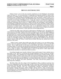 Land-use planning / Comprehensive planning / Fairfax County /  Virginia / Planning / Fairfax County Parkway / Arlington County /  Virginia / Northern Virginia / Tysons Corner /  Virginia / Fairfax /  Virginia / Baltimoreâ€“Washington metropolitan area / Baltimore–Washington metropolitan area / Washington metropolitan area