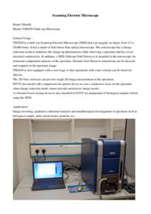 Electron microscope / Scanning electron microscope / Microscope / Optical microscope / Phenom / Characterization / Transmission electron microscopy / Scientific method / Electron microscopy / Science