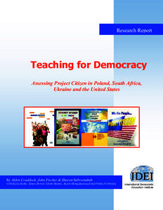 Research Report  Teaching for Democracy Assessing Project Citizen in Poland, South Africa, Ukraine and the United States