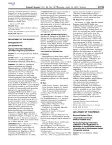 Federal Register / Vol. 80, NoThursday, April 23, Notices (Catalogue of Federal Domestic Assistance Program Nos, Population Research; 93.865, Research for Mothers and Children; 93.929, Center for Me