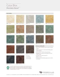 Color Blox Porcelain Stone® Color Palette A1101  Sandbox