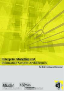 Enterprise Modelling and Information Systems Architectures An International Journal SIG EMISA Special Interest Group