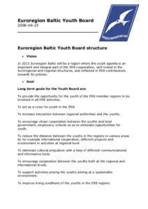 Euroregion Baltic Youth Board___________________________________  Euroregion Baltic Youth Board structure