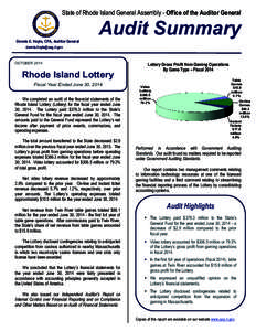 Minnesota State Lottery / Lottery / Financial statement / Louisiana Lottery
