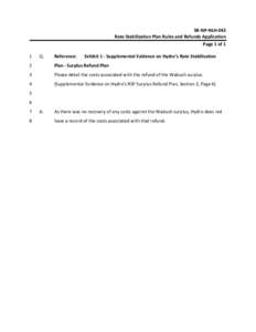 SR‐NP‐NLH‐043  Rate Stabilization Plan Rules and Refunds Application  Page 1 of 1  1   Q. 