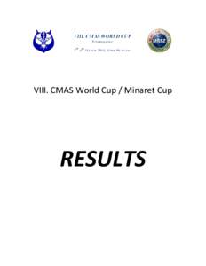 VIII. CMAS World Cup / Minaret Cup  RESULTS VIII. Cmas World Cup[removed]Hungary, Eger.